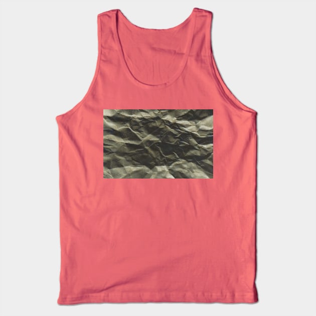 The dark green wrinkled  texture Tank Top by happyantsstudio